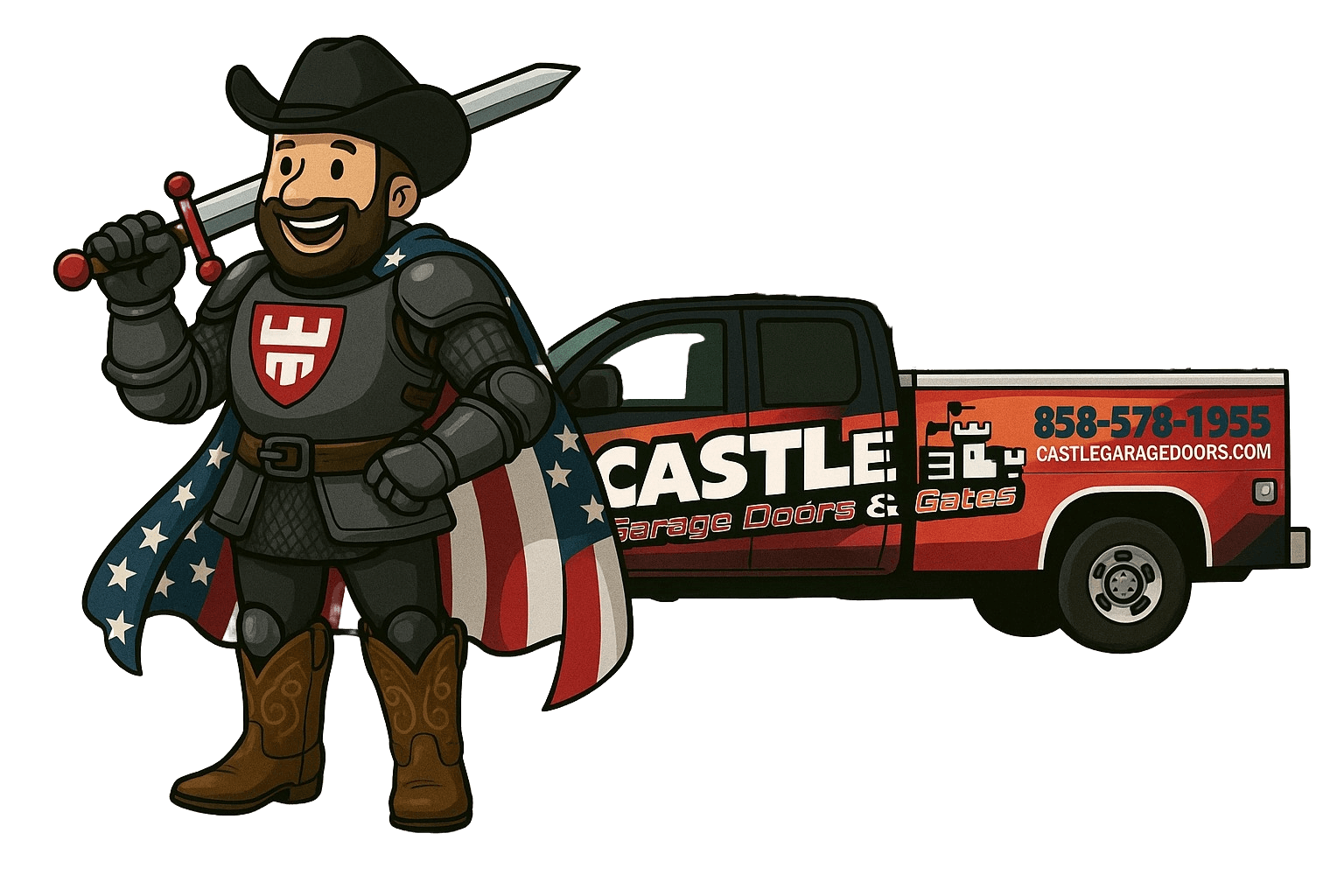 Atom rolling out in the Castle truck